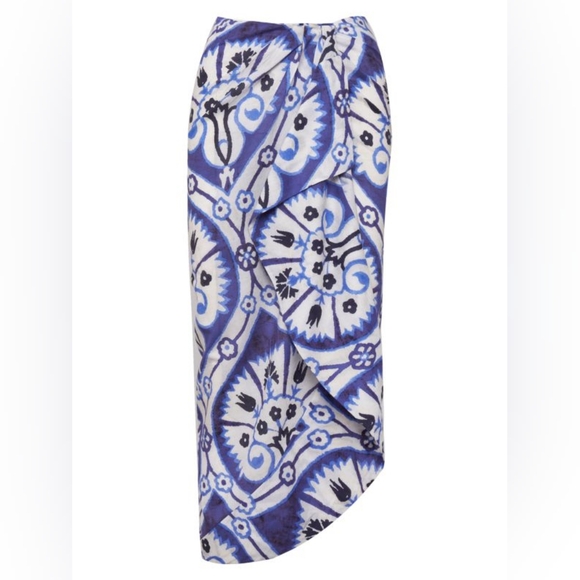 Johanna Ortiz Ancestry Wrap Skirt Size 4 - Picture 1 of 8